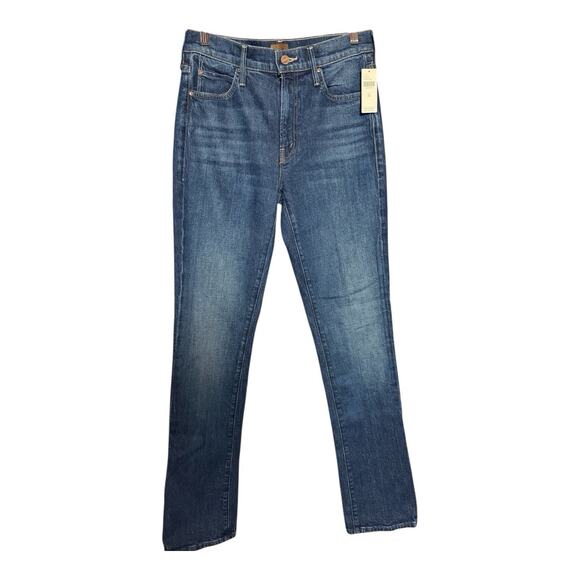 Mother Jeans Rascal Skimp Dark Denim Straight Leg Stretch Jeans NWT Size 26 - Picture 4 of 12